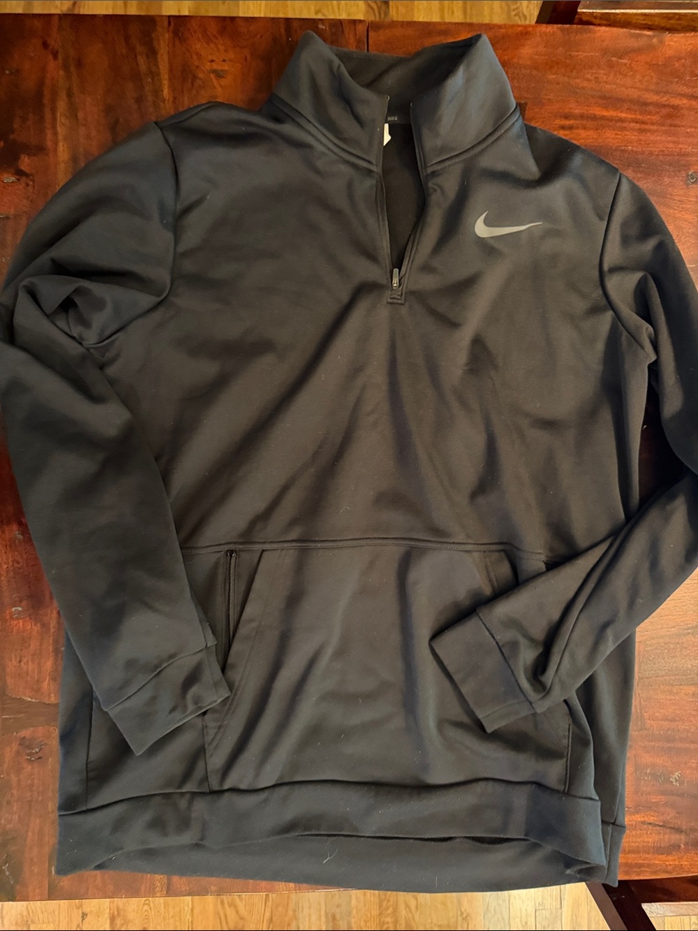 Nike Men's Black Half-Zip Performance Pullover